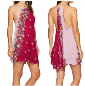 FREE PEOPLE It's A Cinch Textured Floral Dress, S